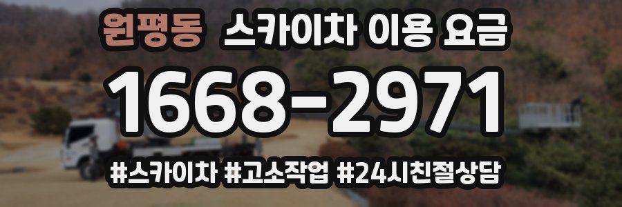 원평동 스카이차 이용 요금