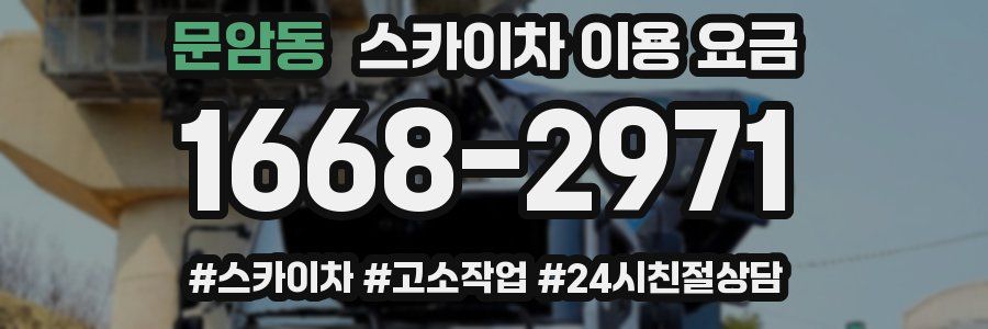 문암동 스카이차 이용 요금
