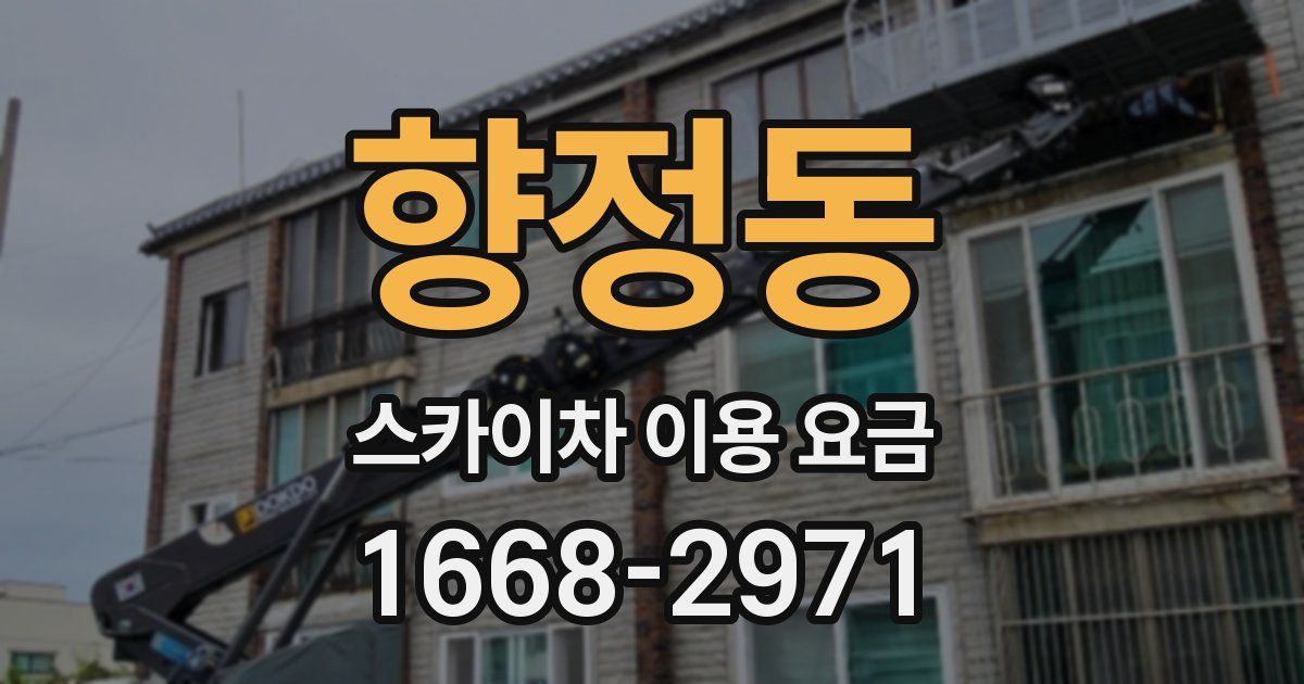 향정동 스카이차 이용 요금