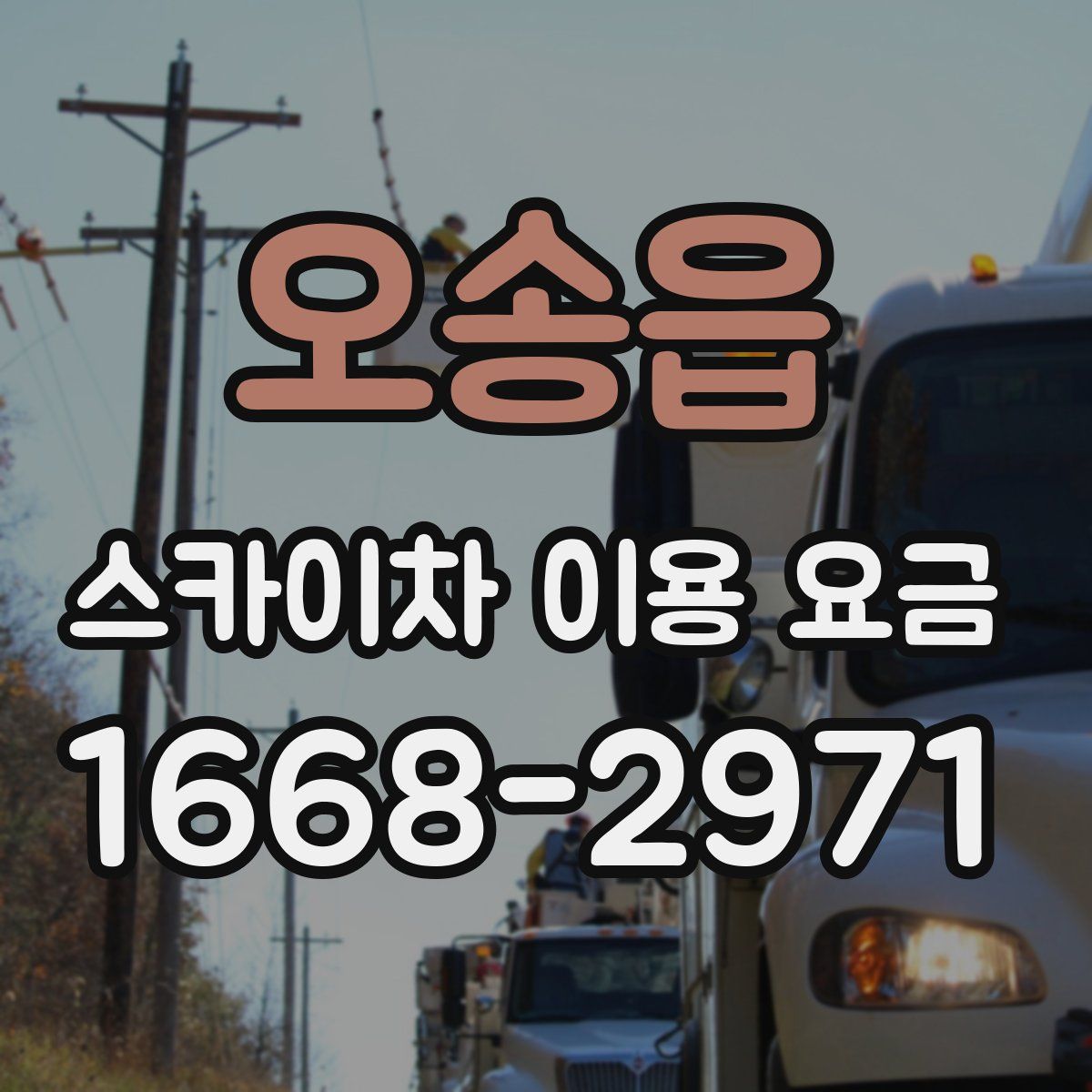 오송읍 스카이차 이용 요금