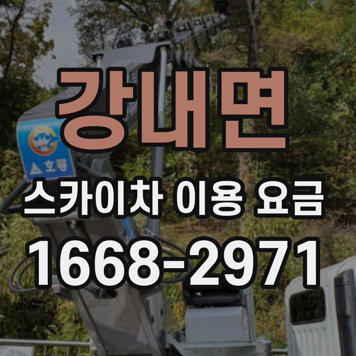 강내면 스카이차 이용 요금