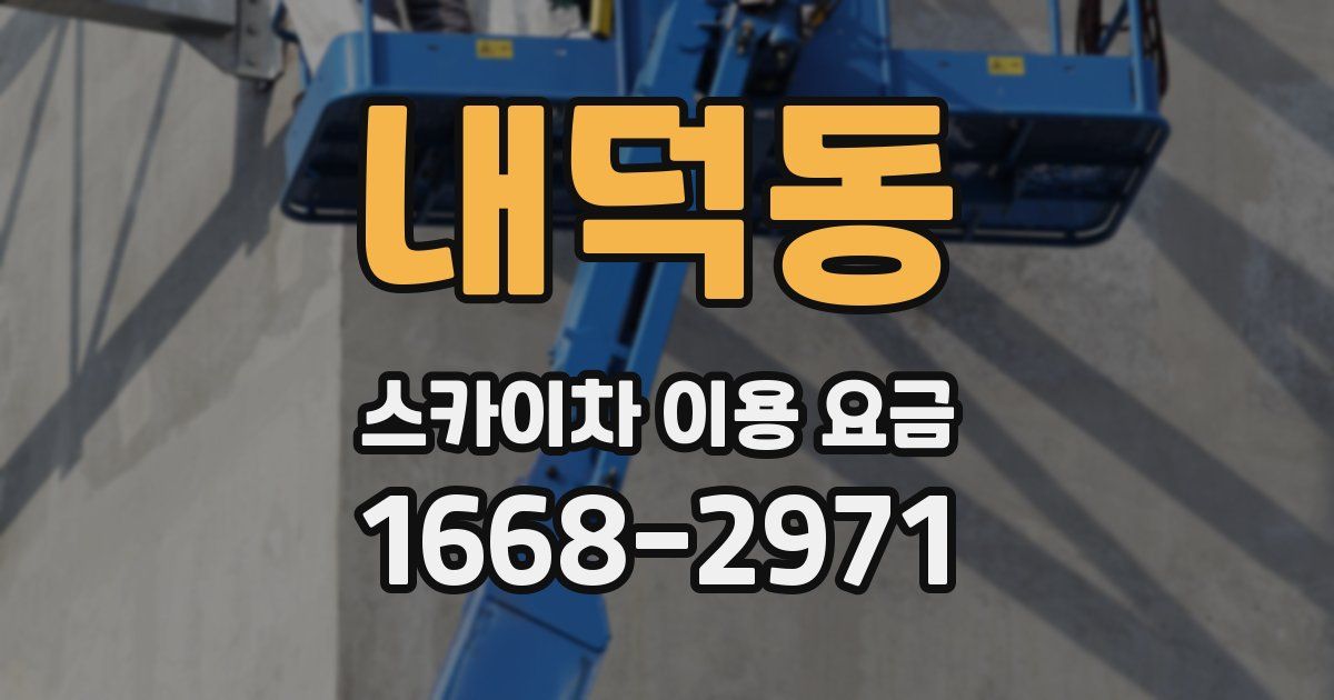 내덕동 스카이차 이용 요금