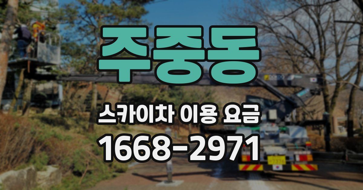 주중동 스카이차 이용 요금