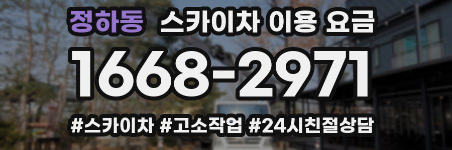 정하동 스카이차 이용 요금