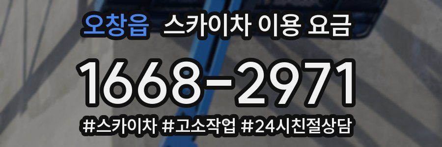 오창읍 스카이차 이용 요금
