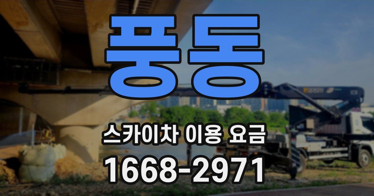 풍동 스카이차 이용 요금