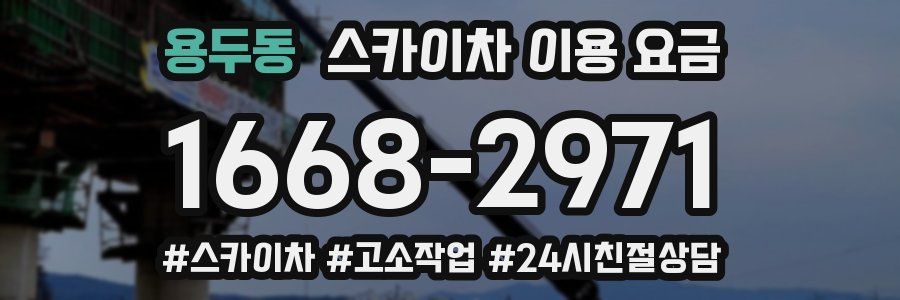 용두동 스카이차 이용 요금