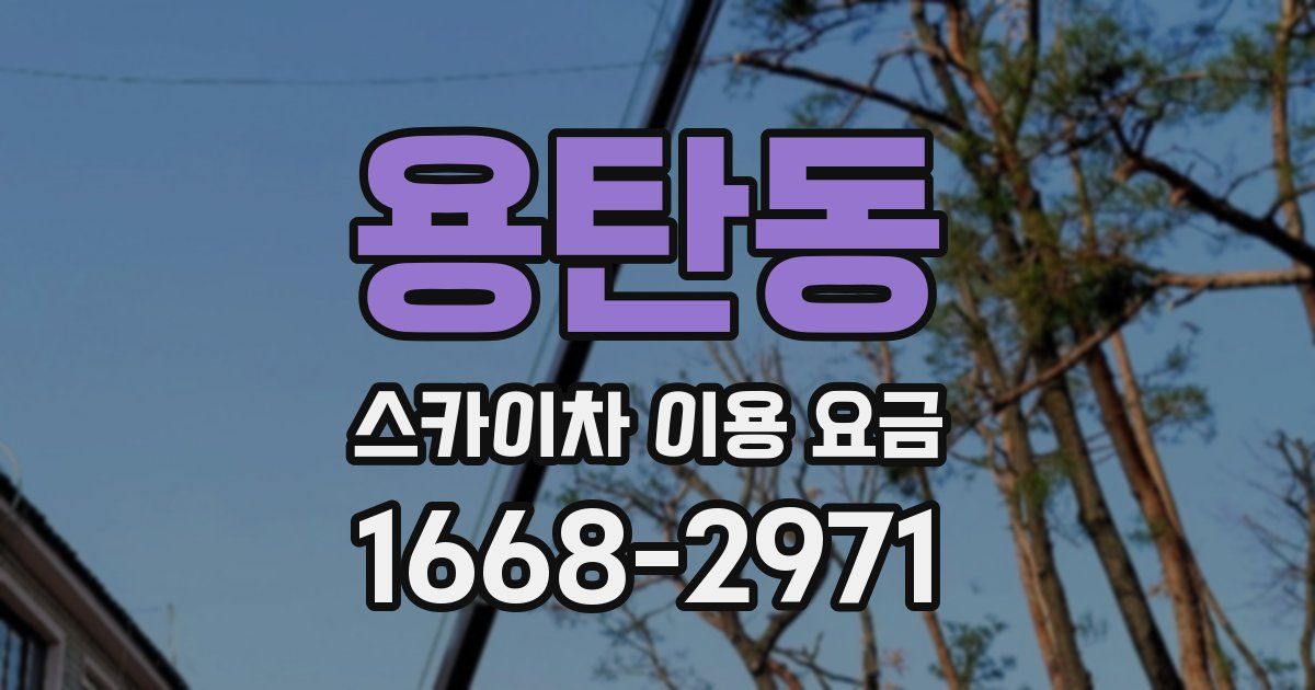 용탄동 스카이차 이용 요금