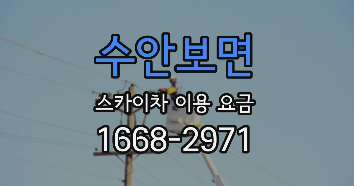 수안보면 스카이차 이용 요금