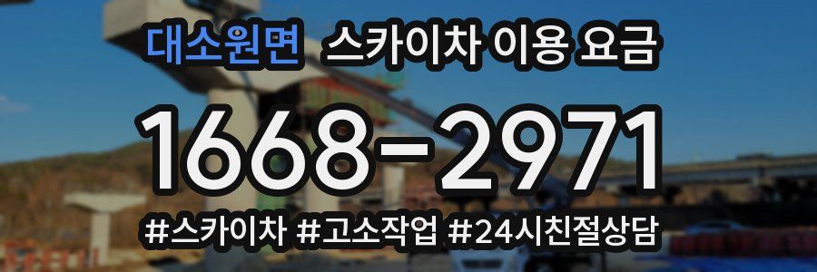 대소원면 스카이차 이용 요금