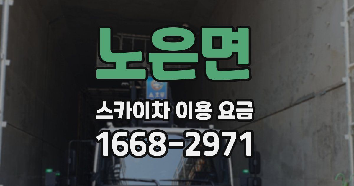 노은면 스카이차 이용 요금