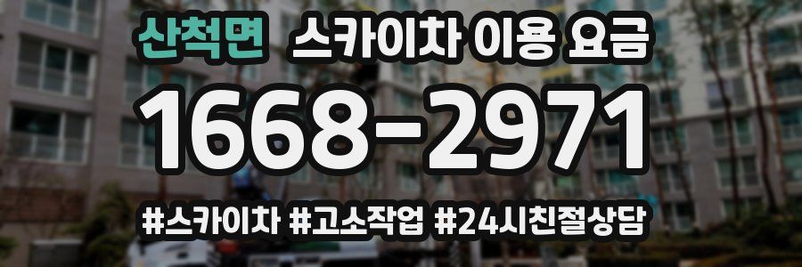 산척면 스카이차 이용 요금