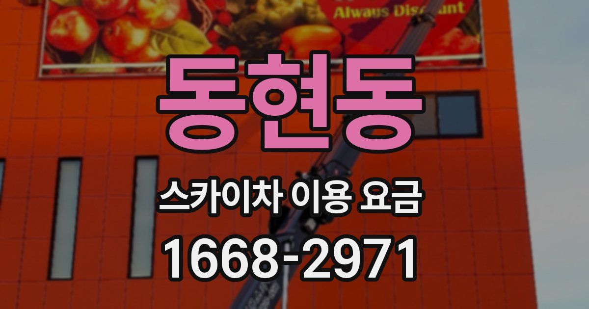 동현동 스카이차 이용 요금