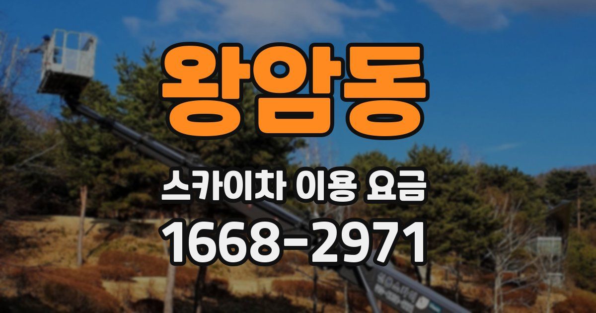 왕암동 스카이차 이용 요금