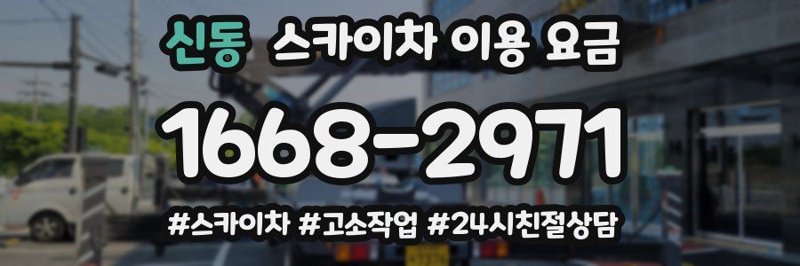신동 스카이차 이용 요금