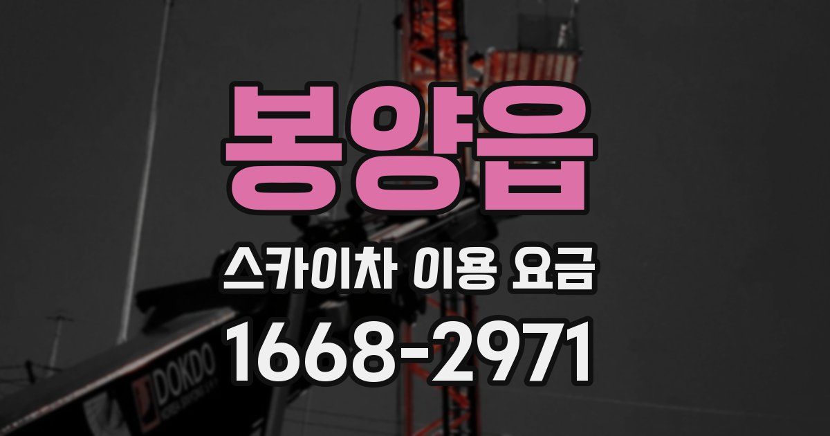 봉양읍 스카이차 이용 요금