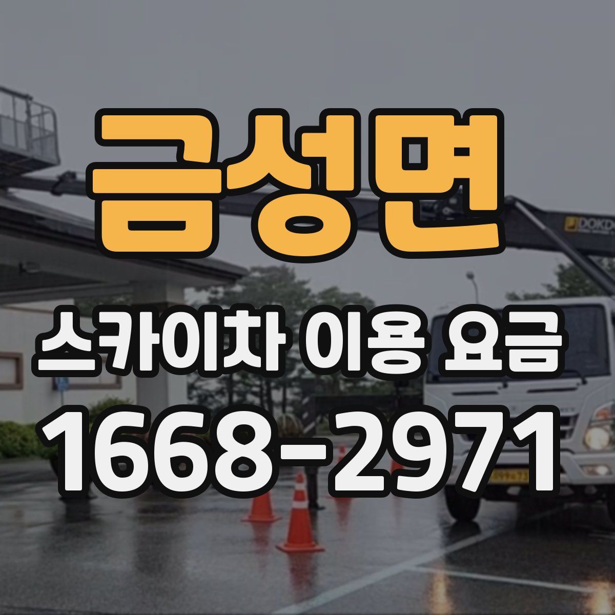 금성면 스카이차 이용 요금