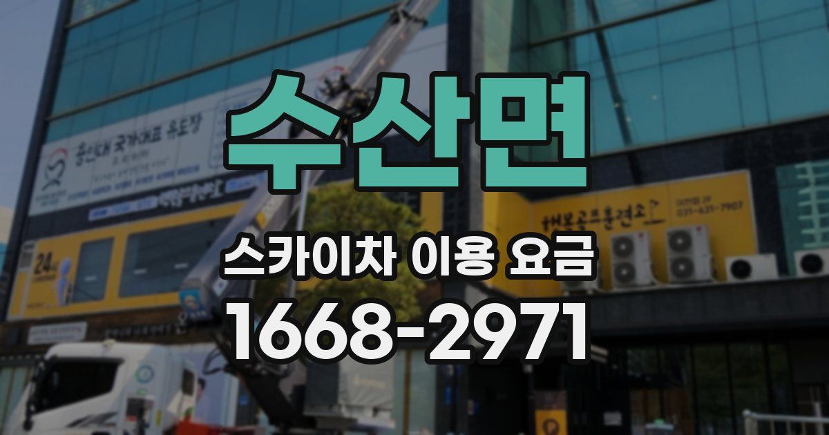 수산면 스카이차 이용 요금