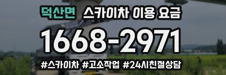 덕산면 스카이차 이용 요금