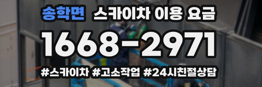 송학면 스카이차 이용 요금