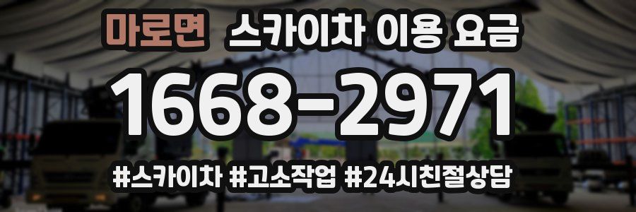 마로면 스카이차 이용 요금