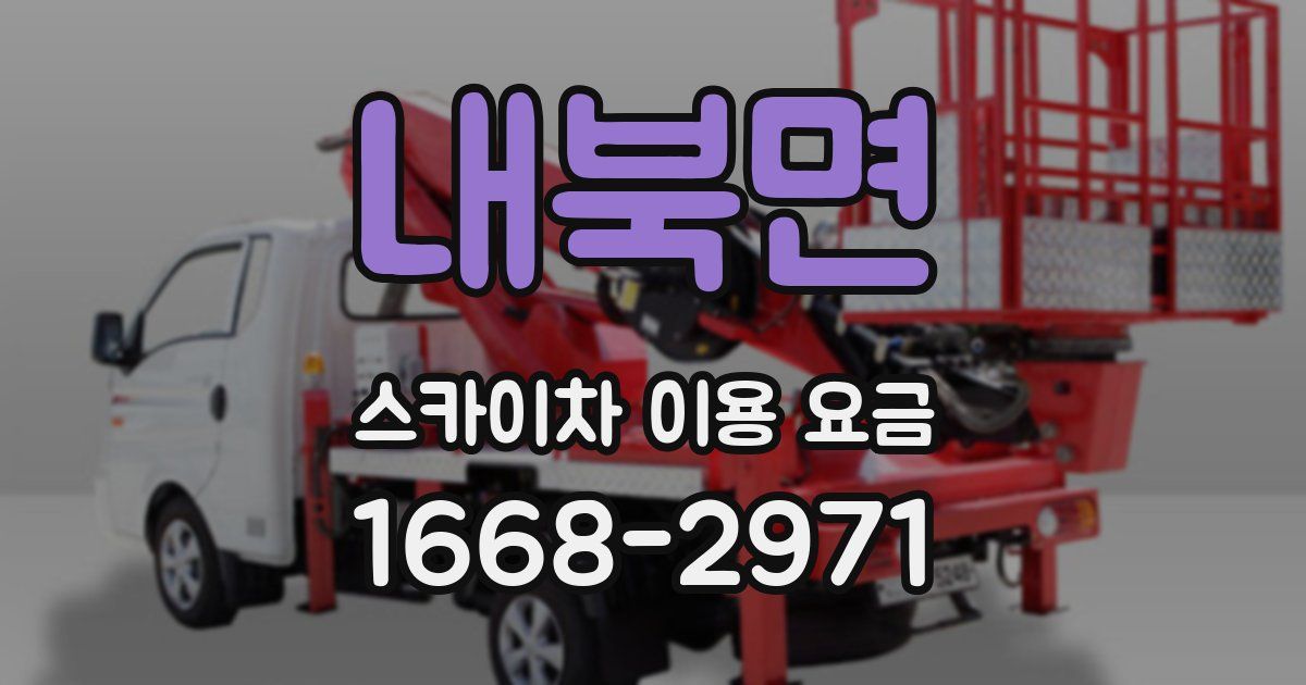 내북면 스카이차 이용 요금