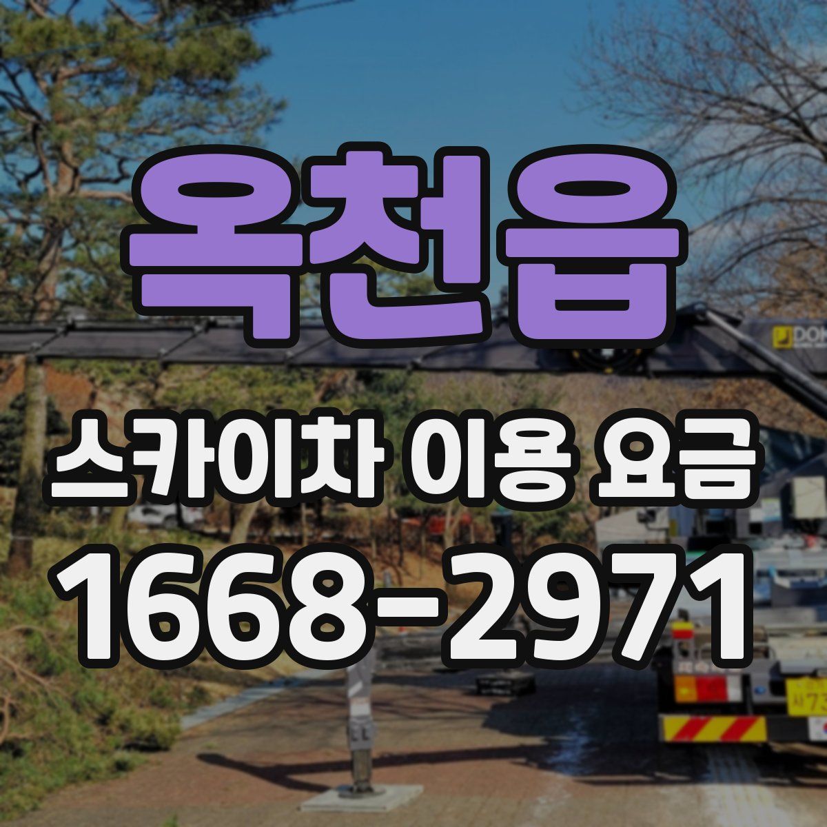 옥천읍 스카이차 이용 요금