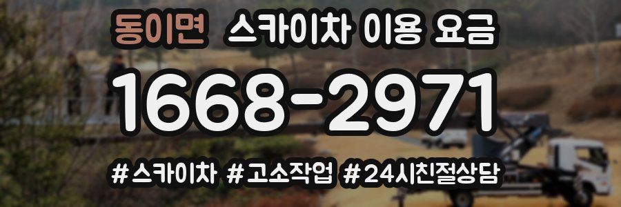 동이면 스카이차 이용 요금