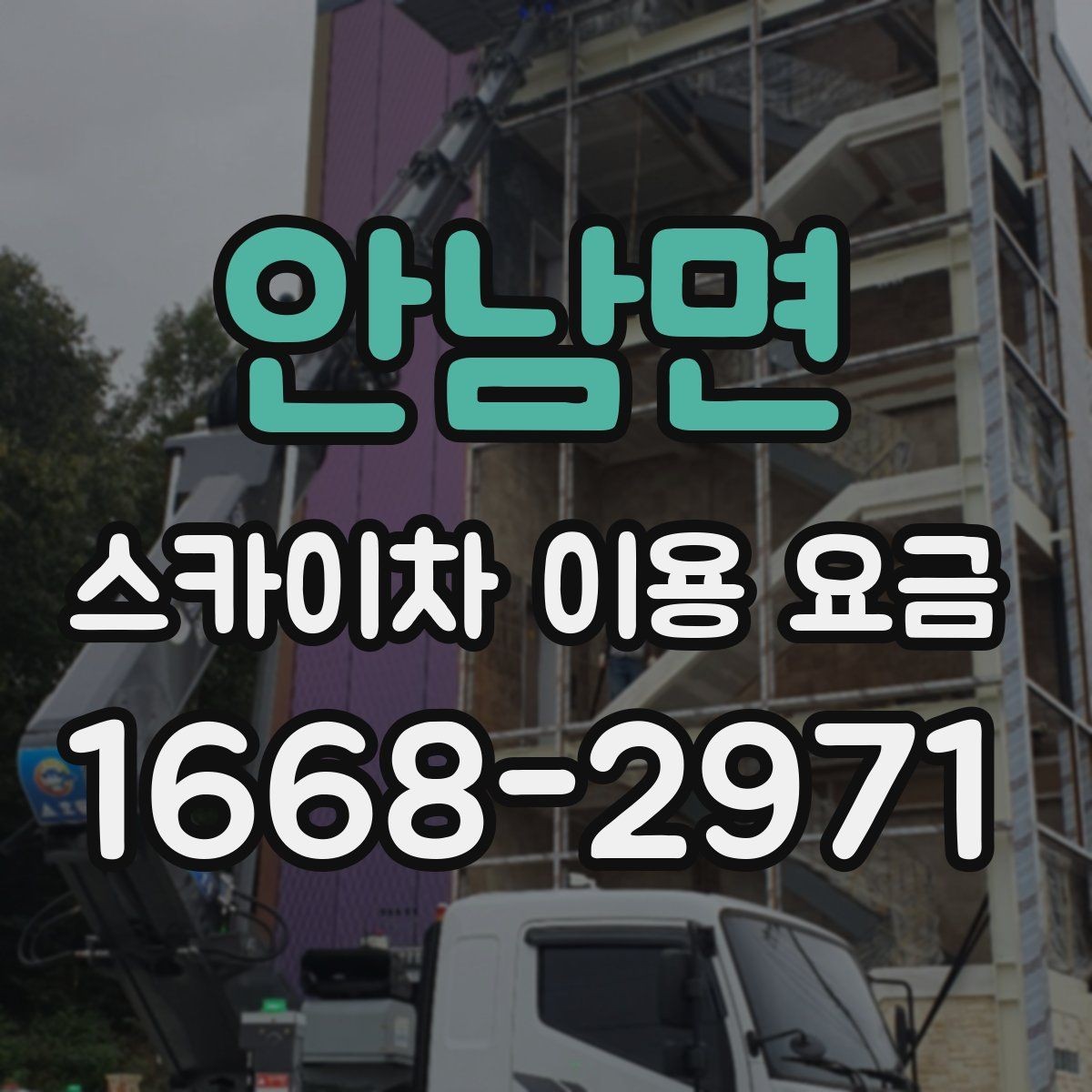 안남면 스카이차 이용 요금 알아볼 때 확인할 기준