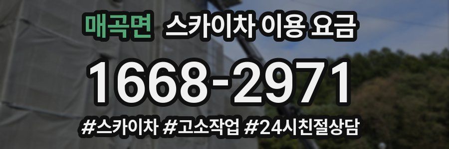 매곡면 스카이차 이용 요금