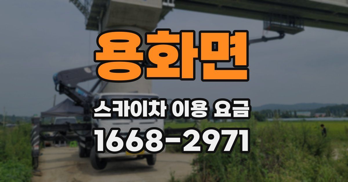 용화면 스카이차 이용 요금