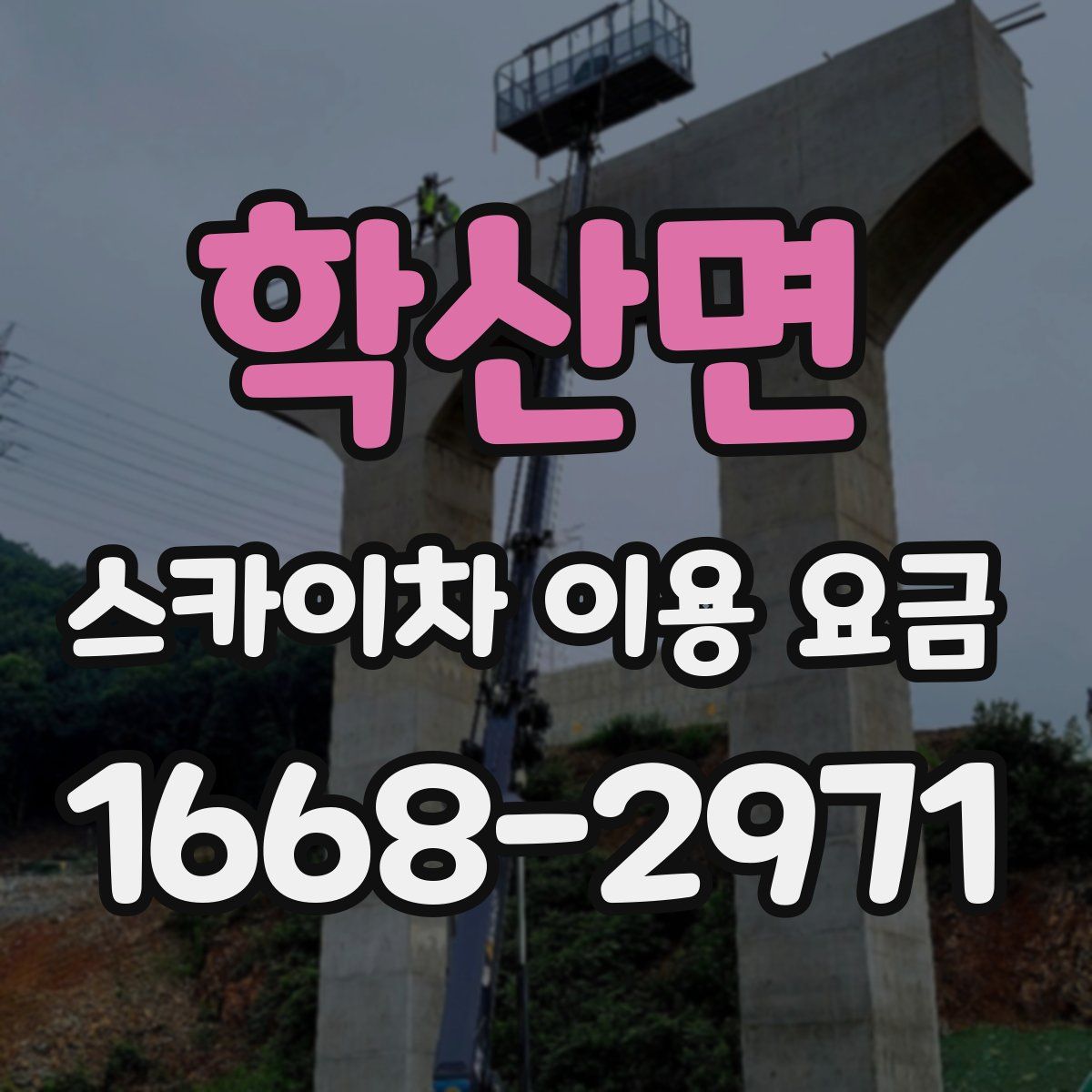 학산면 스카이차 이용 요금
