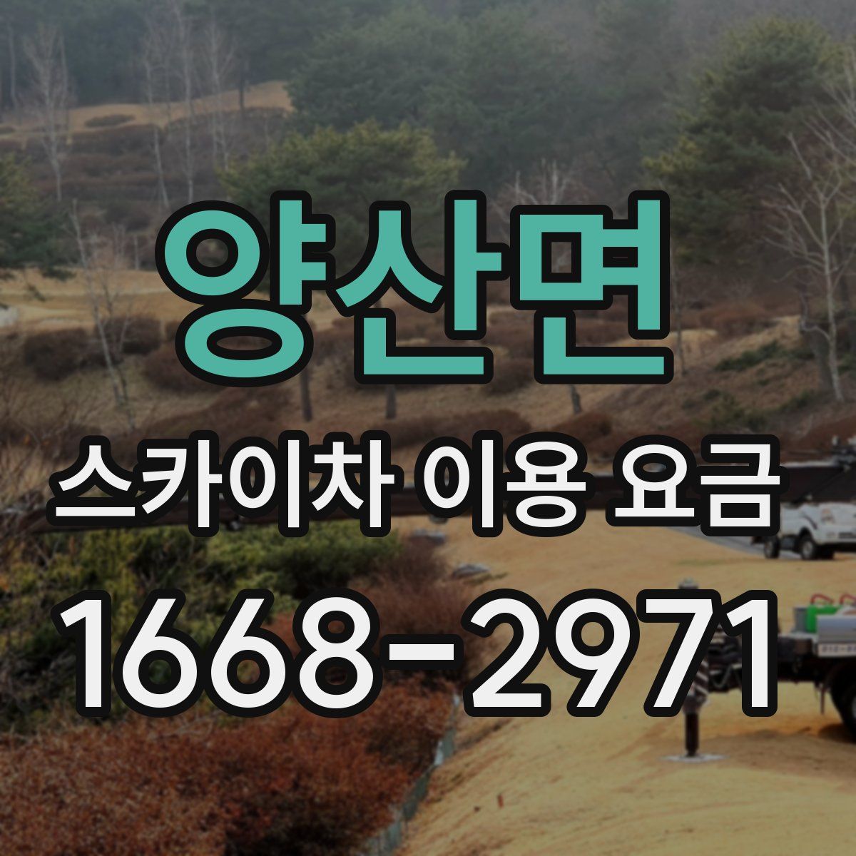 양산면 스카이차 이용 요금