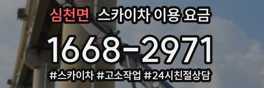심천면 스카이차 이용 요금