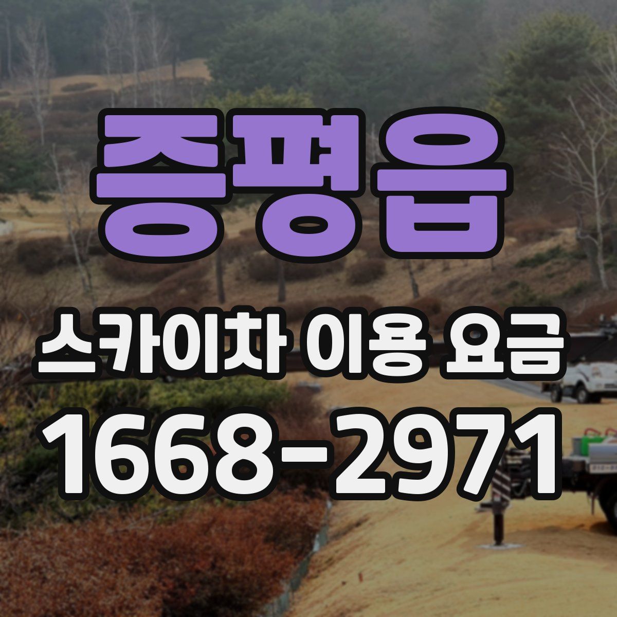 증평읍 스카이차 이용 요금