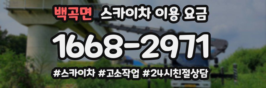 백곡면 스카이차 이용 요금