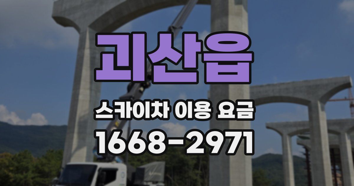 괴산읍 스카이차 이용 요금