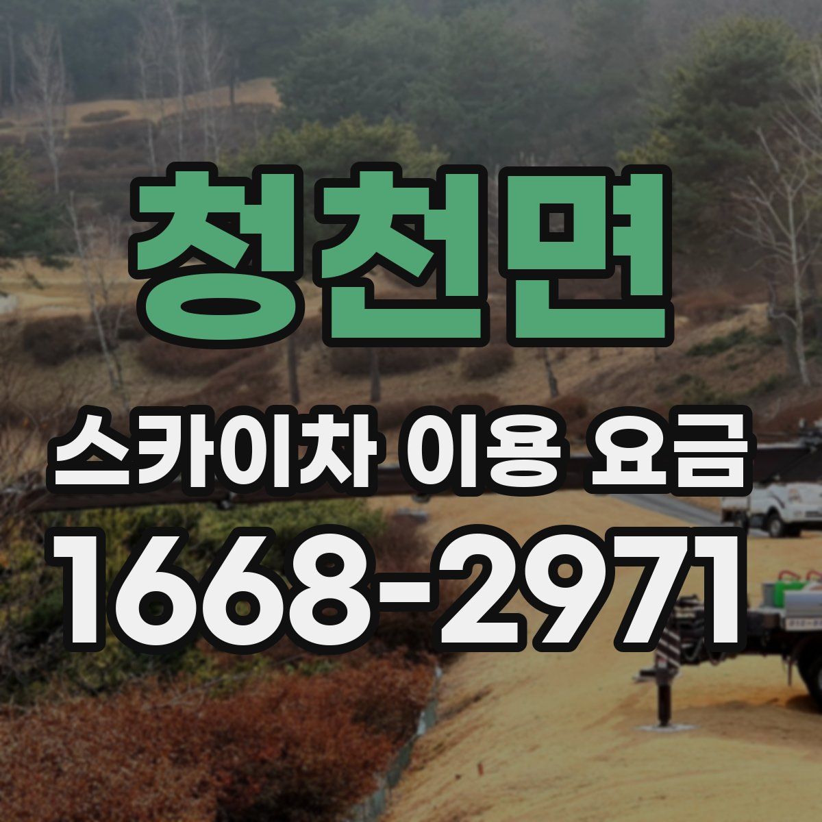 청천면 스카이차 이용 요금