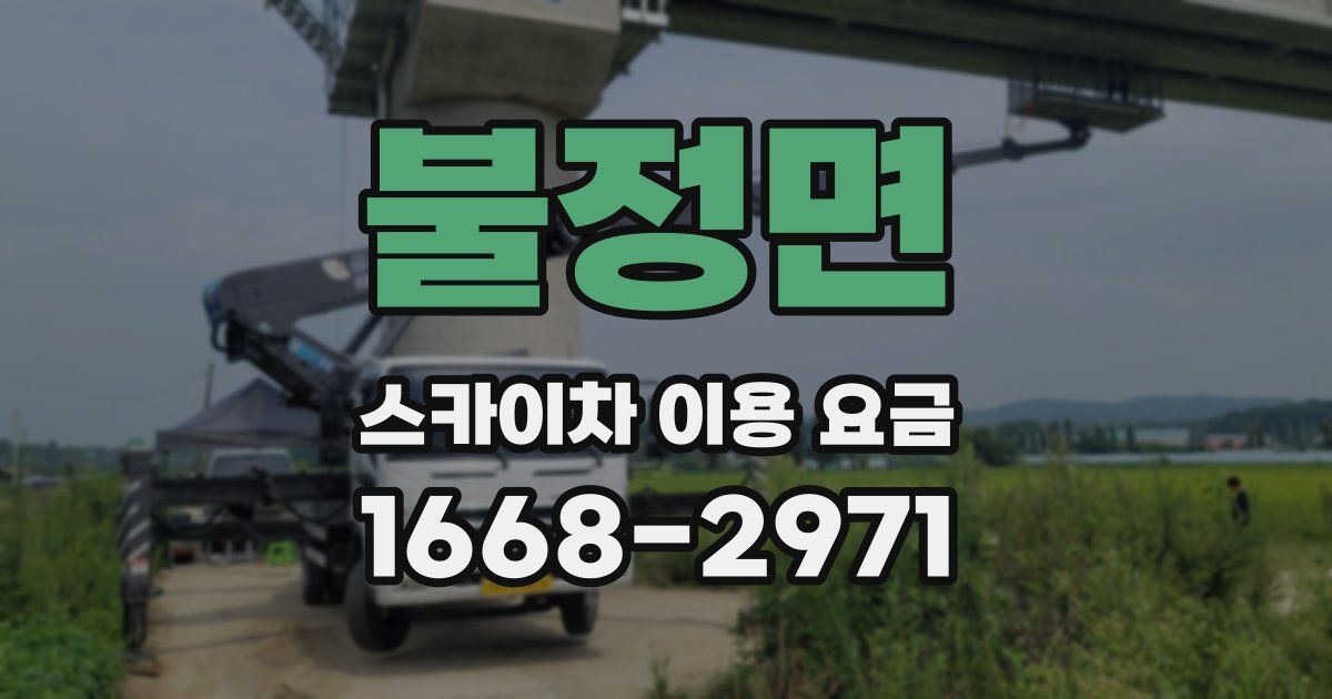 불정면 스카이차 이용 요금