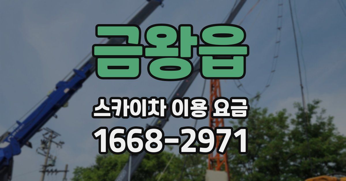 금왕읍 스카이차 이용 요금
