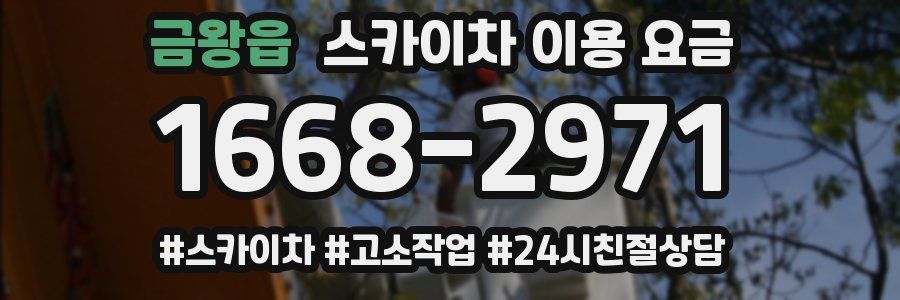 금왕읍 스카이차 이용 요금