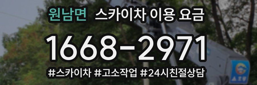 원남면 스카이차 이용 요금