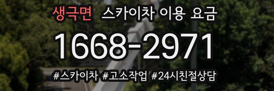 생극면 스카이차 이용 요금
