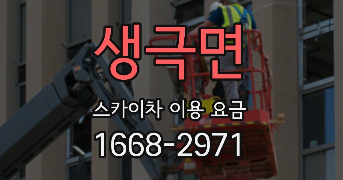생극면 스카이차 이용 요금