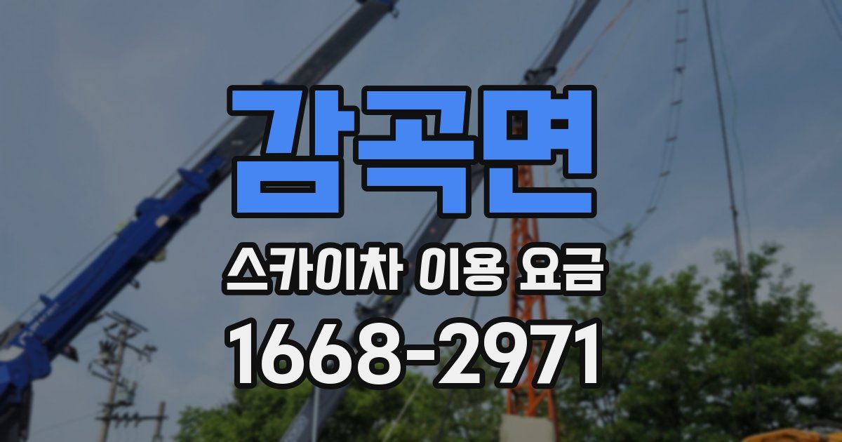 감곡면 스카이차 이용 요금