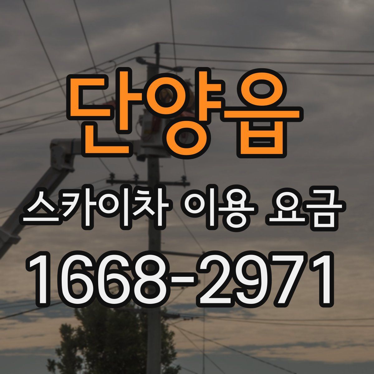 단양읍 스카이차 이용 요금