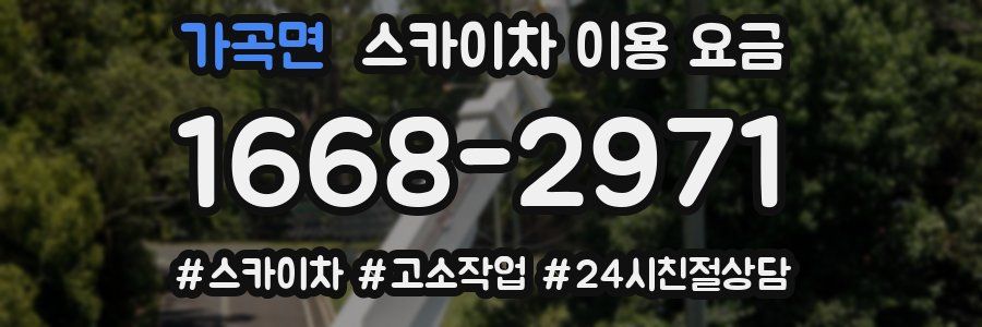 가곡면 스카이차 이용 요금