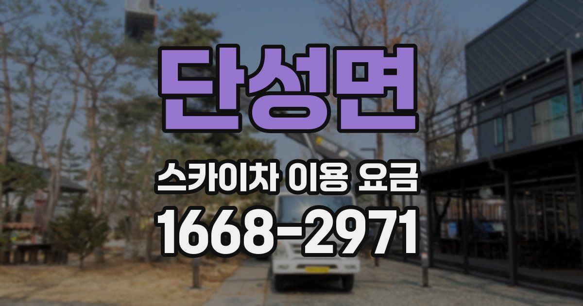 단성면 스카이차 이용 요금