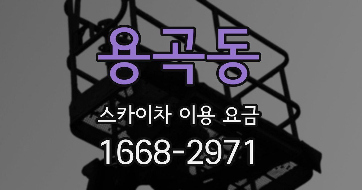 용곡동 스카이차 이용 요금