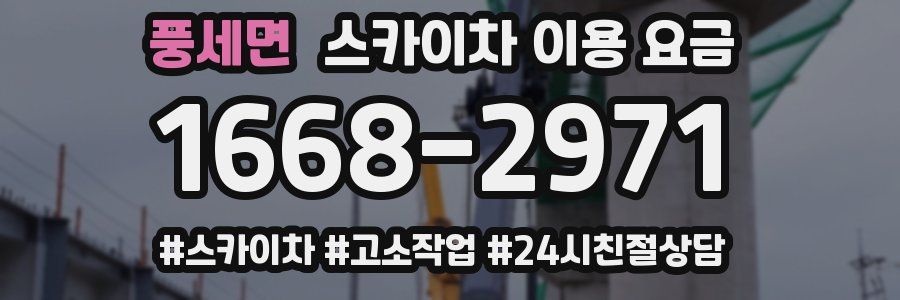풍세면 스카이차 이용 요금